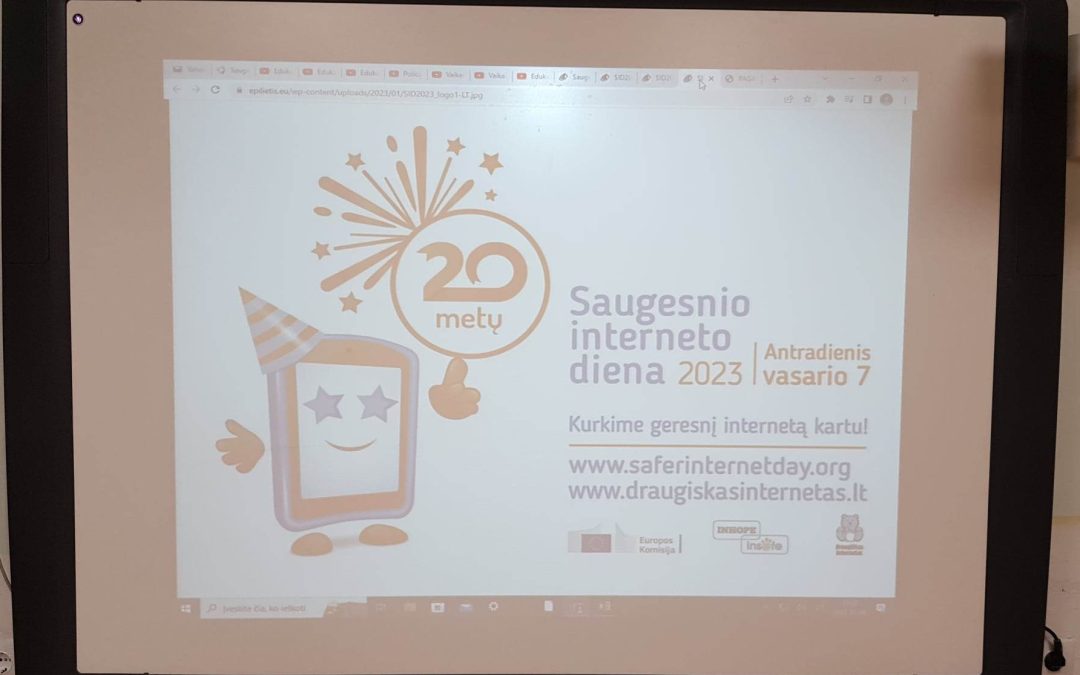 Vilniaus „Vilnios“ pagrindinė mokykla mini Saugesnio interneto dieną
