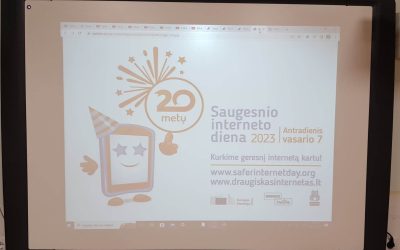Vilniaus „Vilnios“ pagrindinė mokykla mini Saugesnio interneto dieną