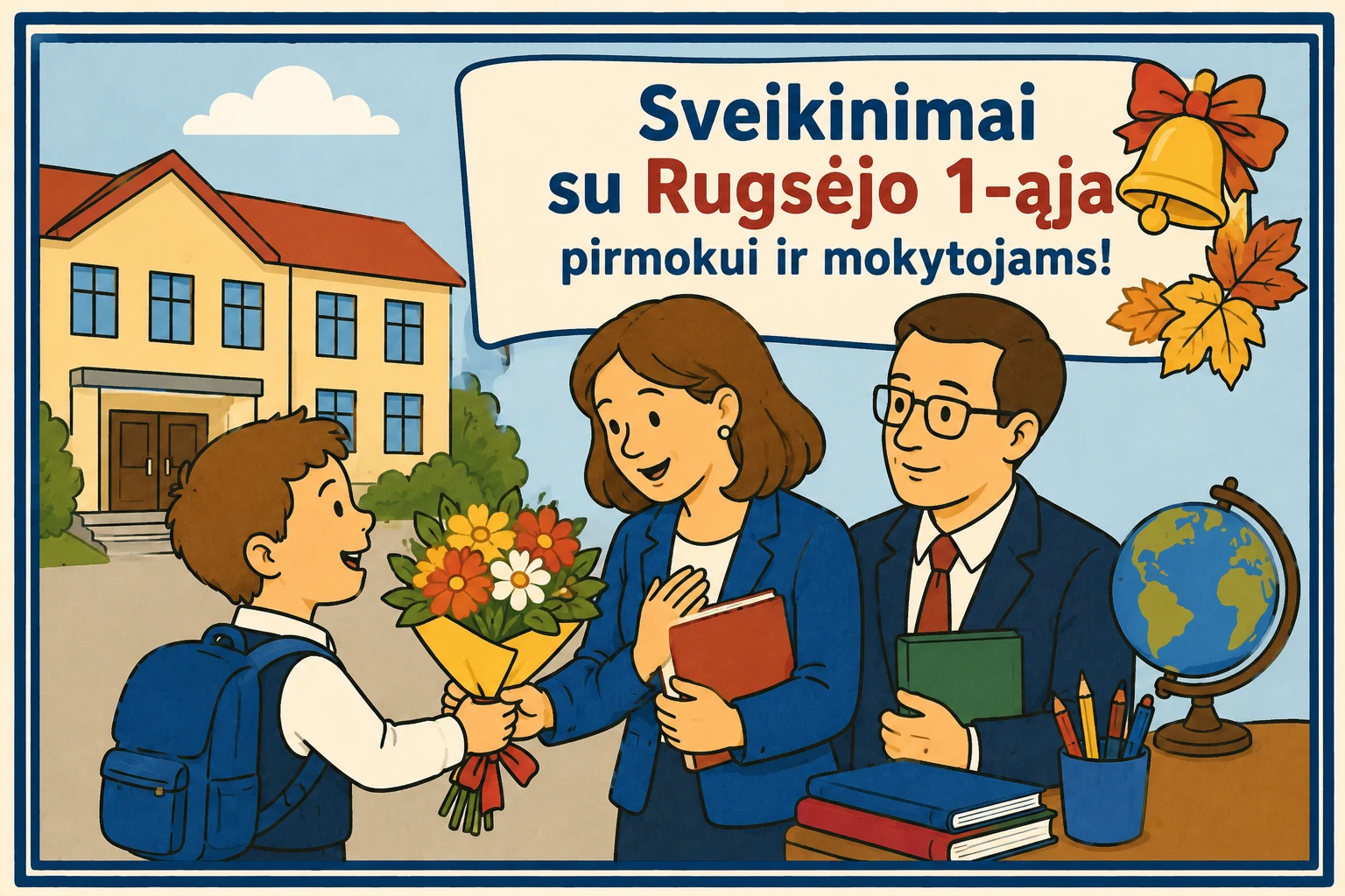 99 sveikinimai su rugsejo 1 aja pirmokui ir mokytojams